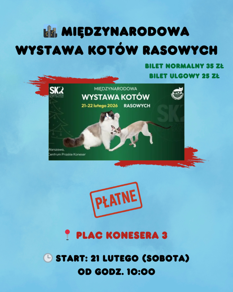 Weekend 20–22 lutego 2025 w Warszawie – co robić? Najciekawsze wydarzenia 1